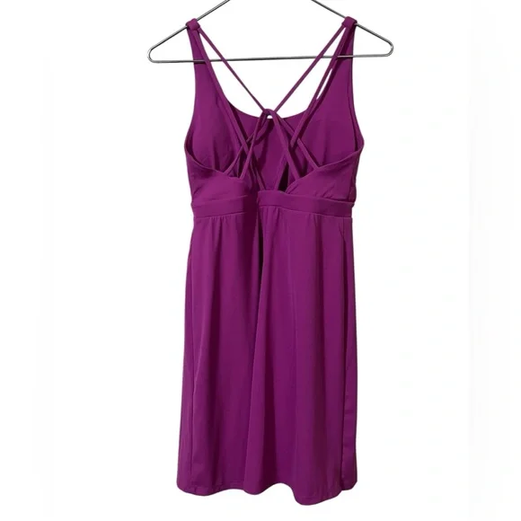 Soma 24/7 raspberry pink stappy back sports dress built in bra shorts activewear - Picture 4 of 11